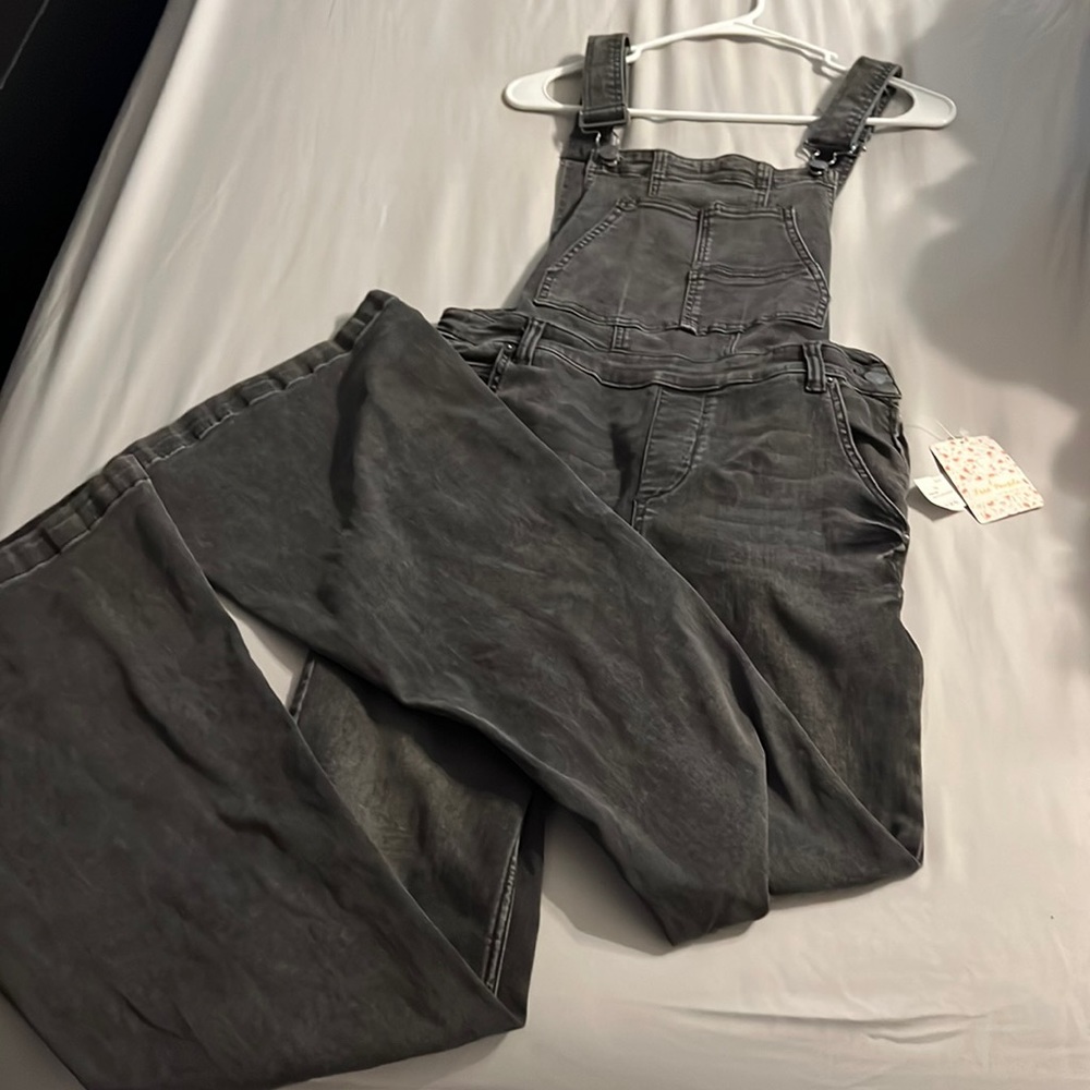 Womens free people flare overalls